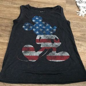American Flag Mickey Mouse Tank top
